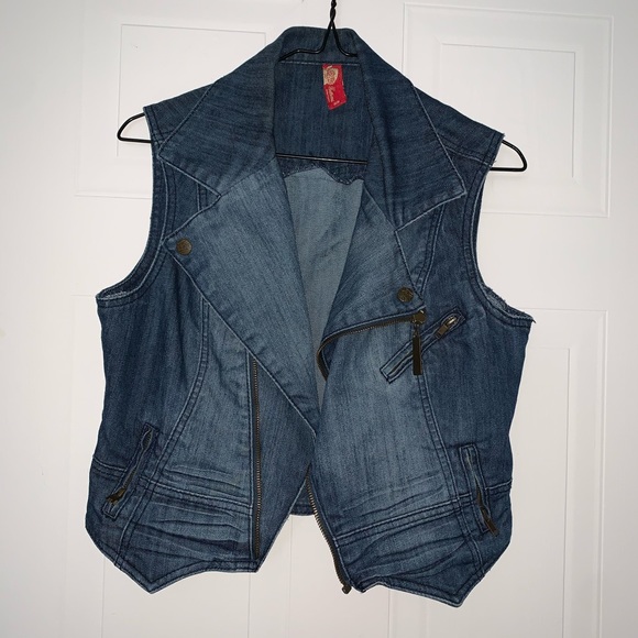Jeans jacket sleeveless Apple bottom - Picture 2 of 16